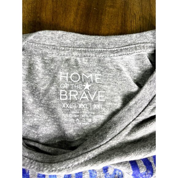 Rock & Roll USA Graphic T-Shirt XXL Gray Cotton Blend Short Sleeve - Picture 2 of 4